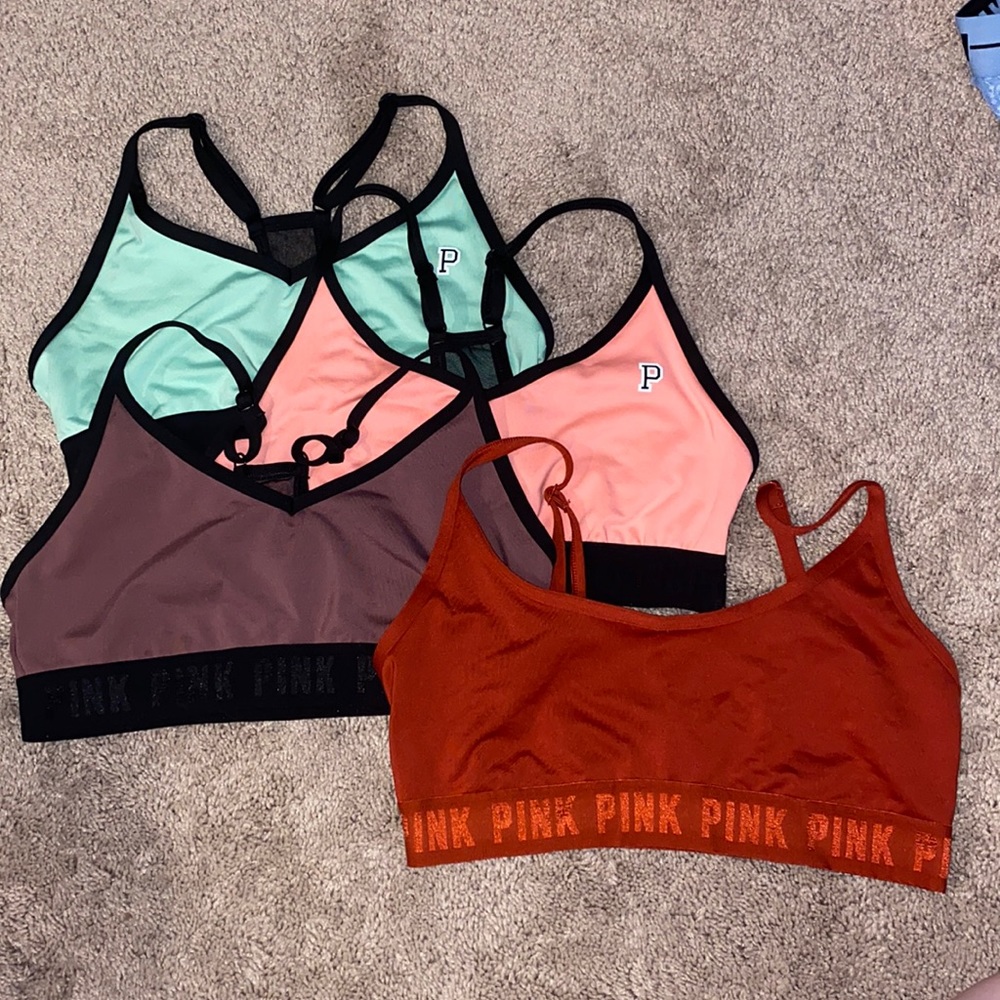 PINK sports bras